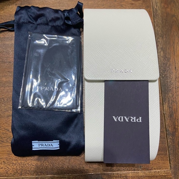 Prada Black White Silver Metal Su… - Picture 8 of 11